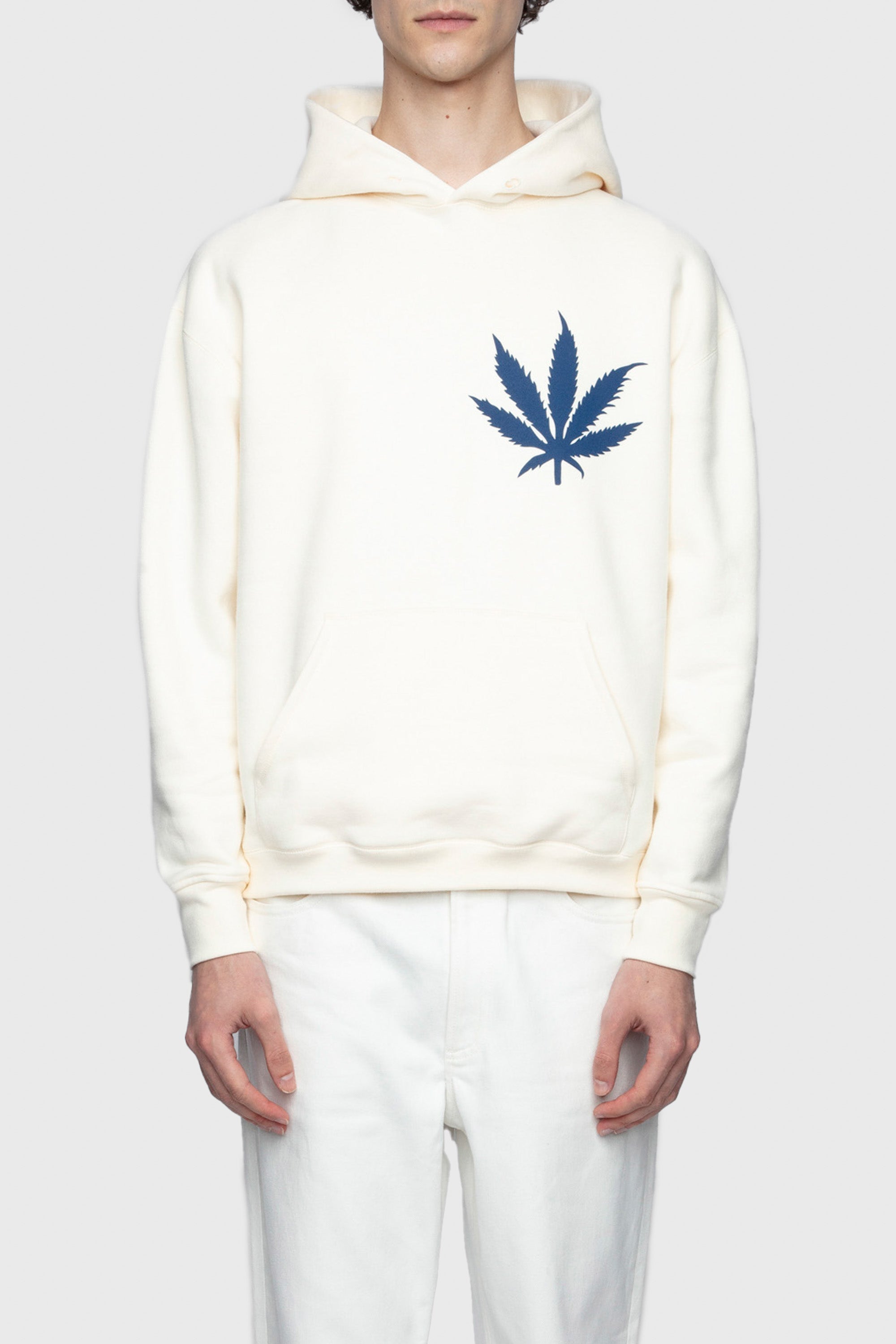 Sweat à capuche unisexe Jackie Cana en coton - Lait & Bleu Pellat