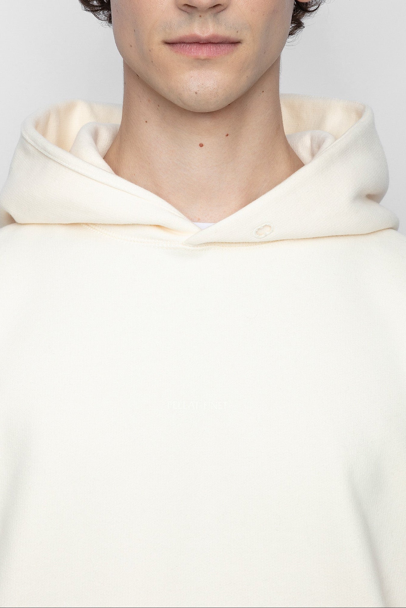 Sweat à capuche unisexe Jackie en coton - Lait