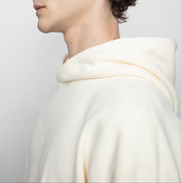 Sweat à capuche unisexe Jackie en coton - Lait
