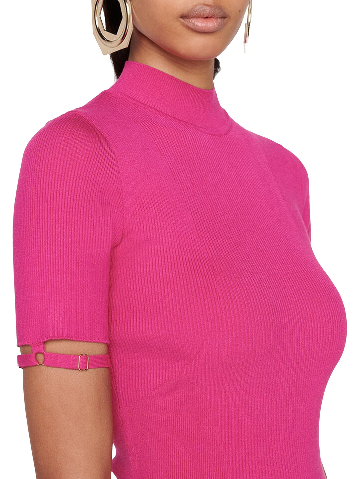 Robe courte Torre en maille - Pink