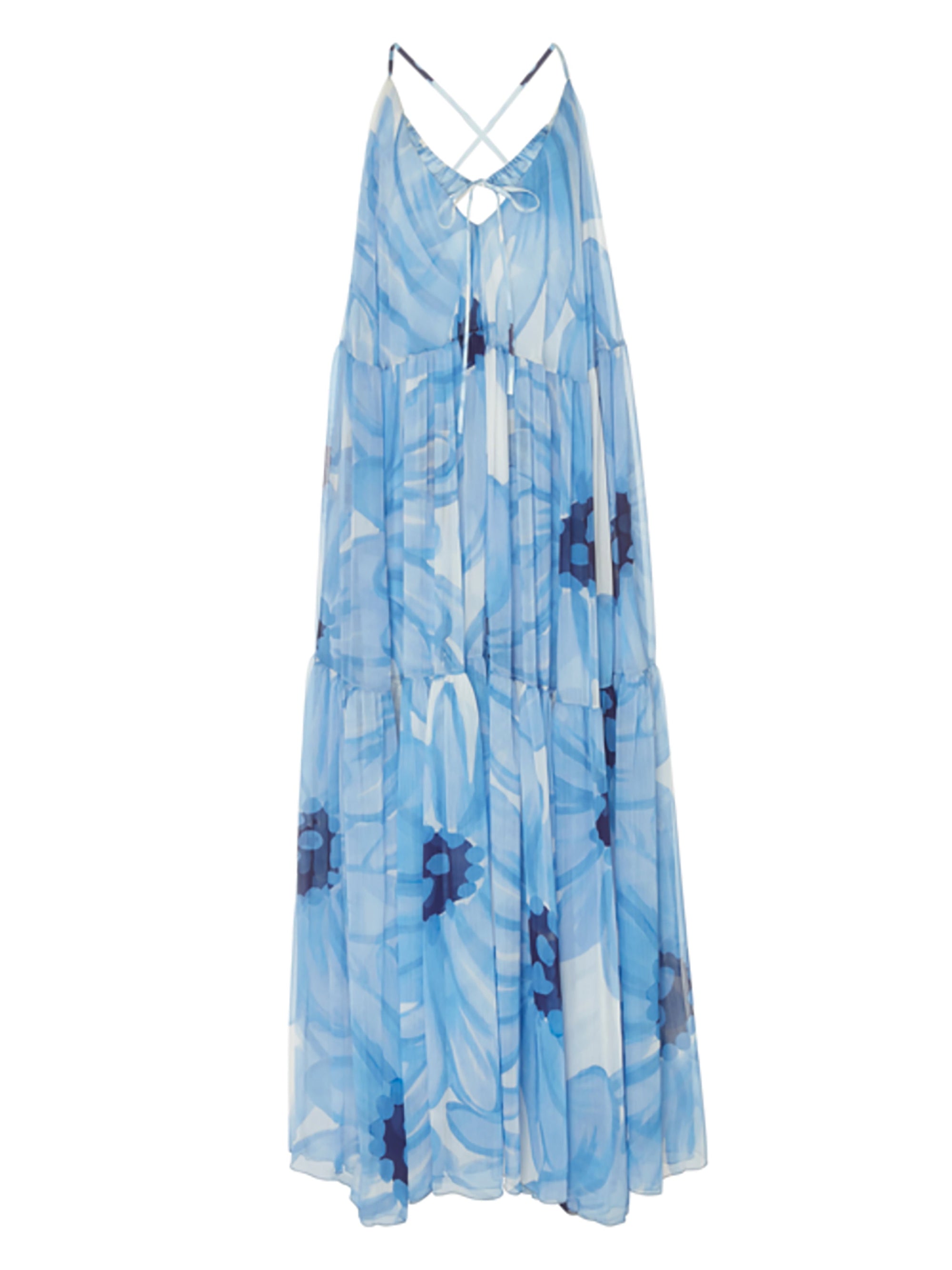 PRINT BLUE FLOWERS LA ROBE MISTRAL