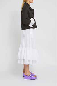 Caban court Jana en laine - Brown