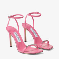 Sandales Jaxon 95 en cuir - Candy Pink