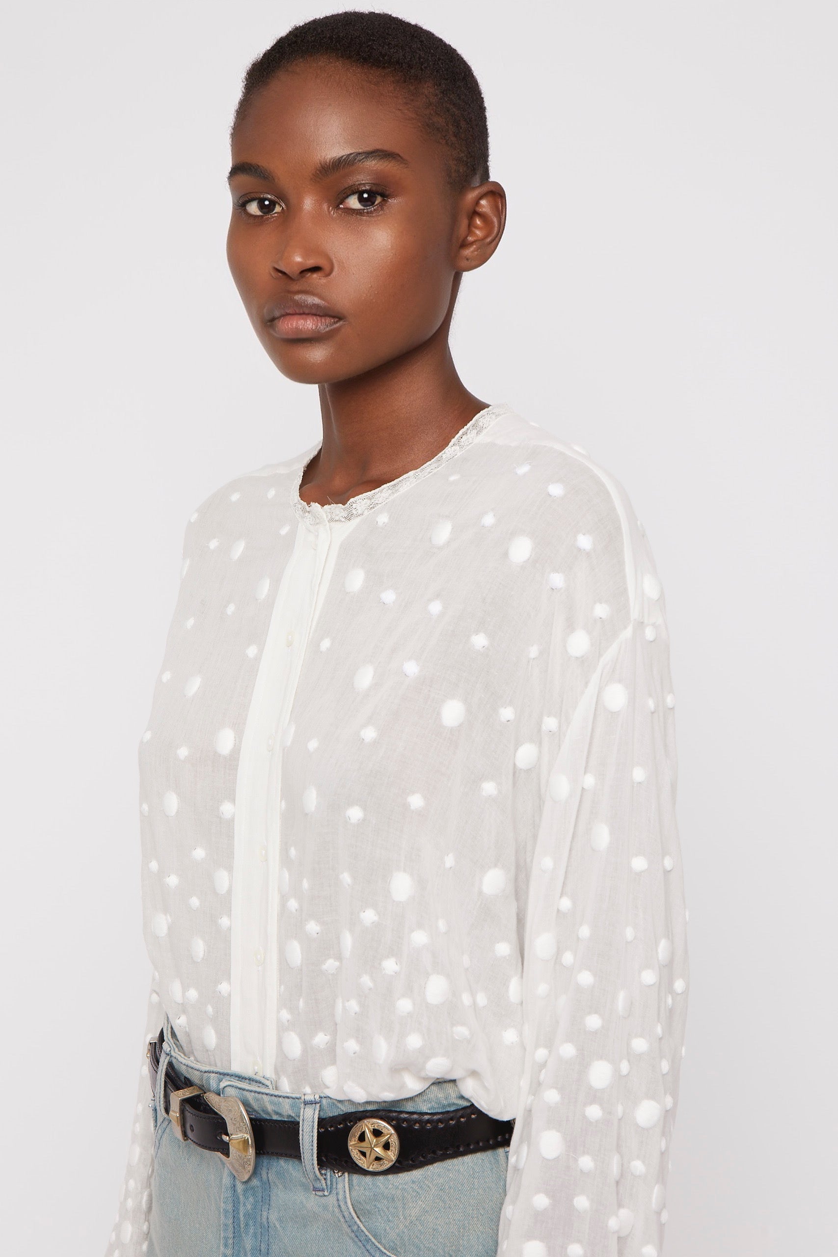 ZNOSTOCK_WHITE SHIRT JAY - White