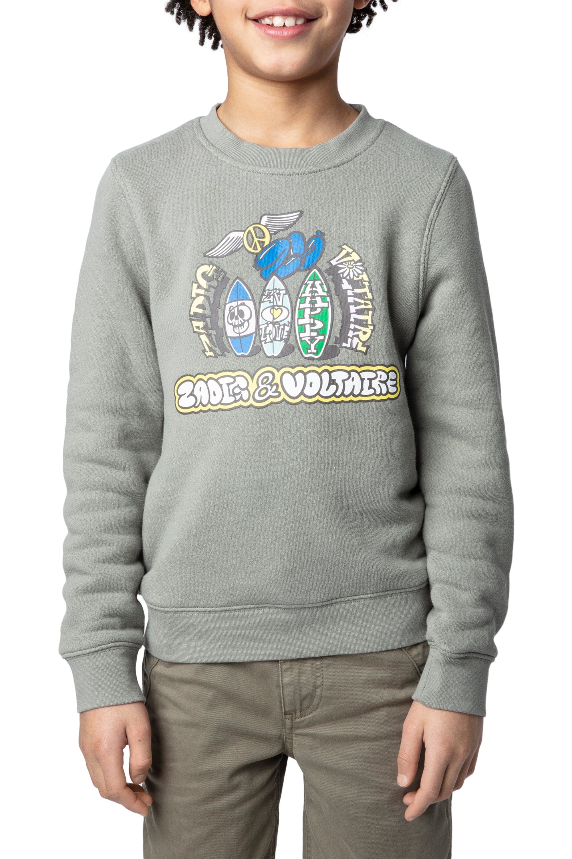 Sweat-shirt Simba - Kaki Clair
