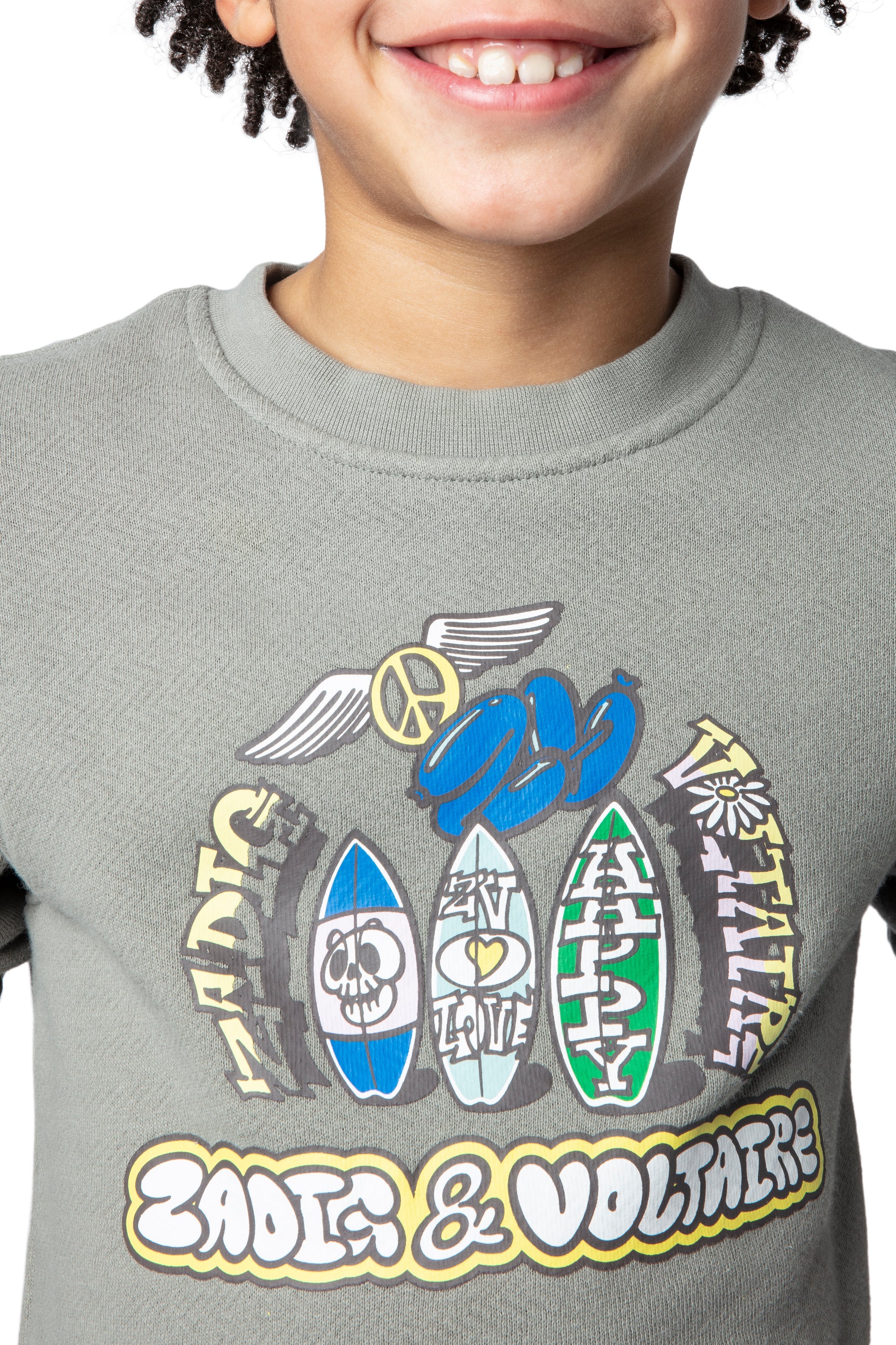 Sweat-shirt Simba - Kaki Clair