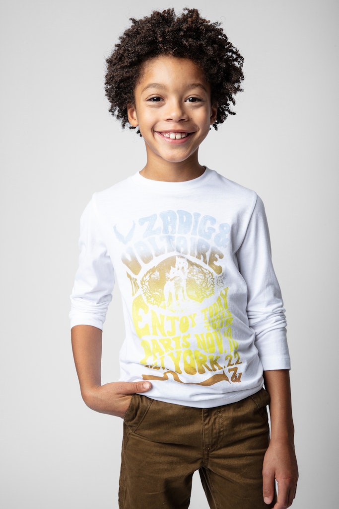 ZHORS LIGNE BLANC KITA BOYS TEE-SHIRT