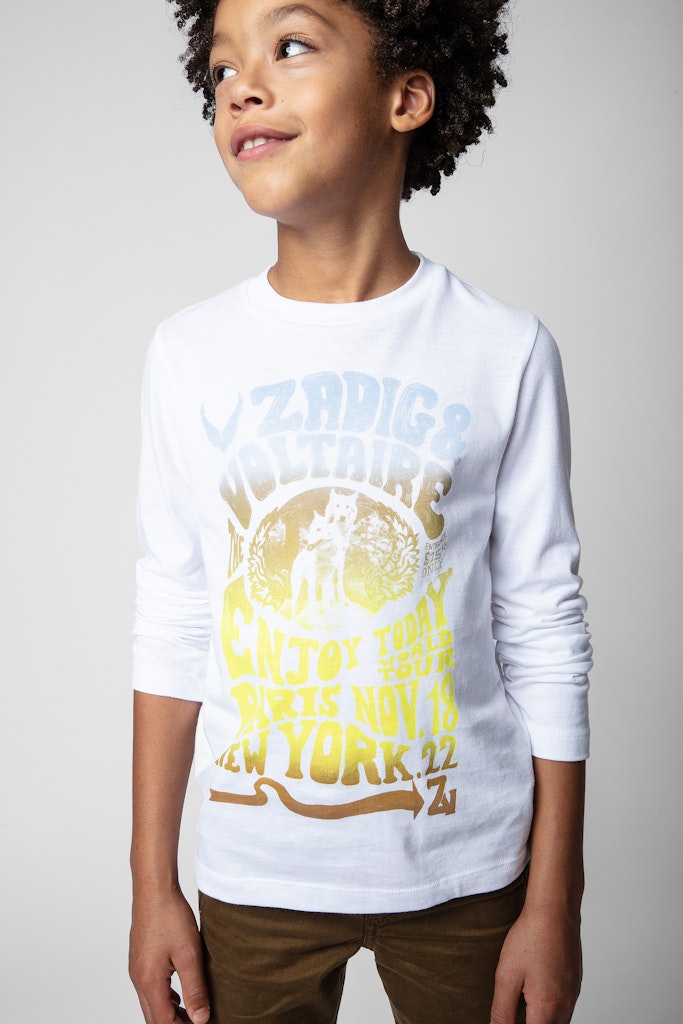 ZHORS LIGNE BLANC KITA BOYS TEE-SHIRT