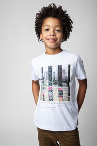 ZHORS LIGNE BLANC KITA BOYS TEE-SHIRT