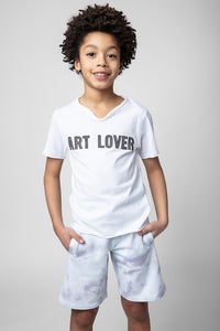 ZHORS LIGNE BLANC BOKER BOYS TS SHORT SLEEVES