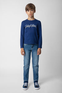 ZHORS LIGNE BLEU KITA CONCERT LONG SLEEVES