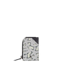 JC leather card case - Silver Mix