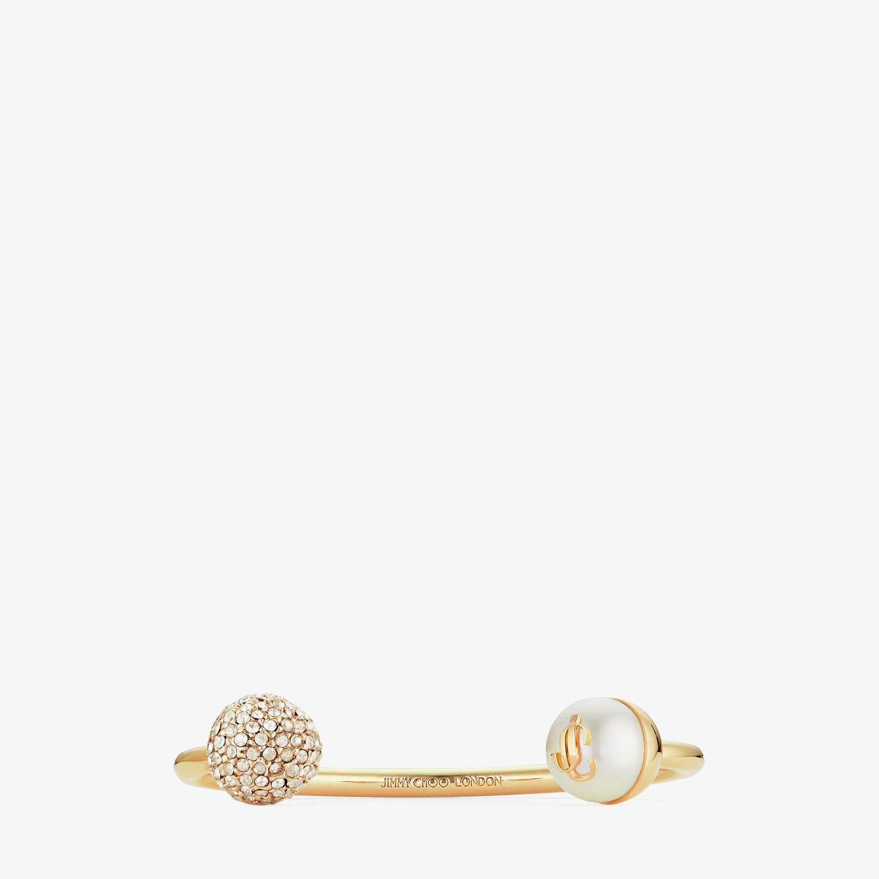 ZNO STOCK 0 / Reco 80 GOLD Bracelet JC CRYSTAL CUFF