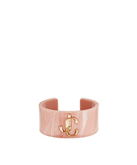 Bracelet manchette en acrylique avec logo - Black