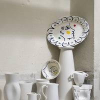 Plat ovale n°6 Archipel Sentimental - Multicolore