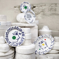 Set de 4 Assiettes plates extra Profil Archipel Sentimental - Multicolore