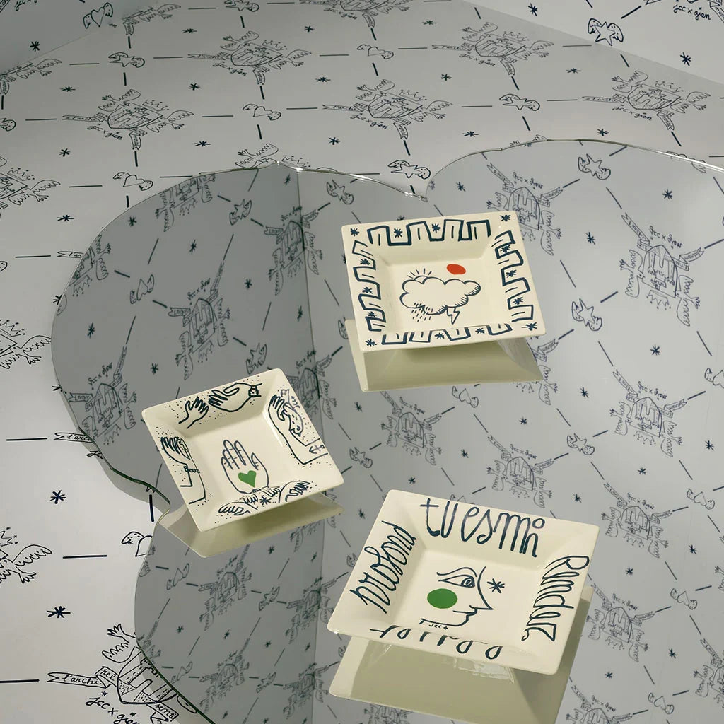 Porte-cartes XL Mains Archipel Sentimental - Multicolore