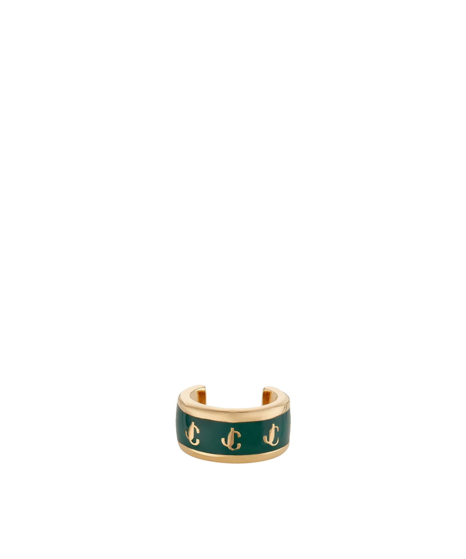 Earcuff en métal et émail - Emerald