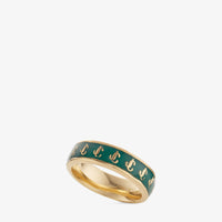 ZNO STOCK 0 / Reco 60 GOLD/EMERALD Rings JC ENAMEL RING