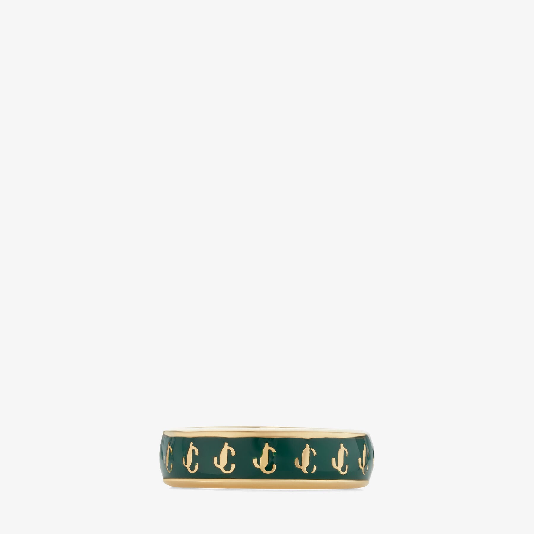 ZNO STOCK 0 / Reco 60 GOLD/EMERALD Rings JC ENAMEL RING
