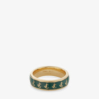 ZNO STOCK 0 / Reco 60 GOLD/EMERALD Rings JC ENAMEL RING