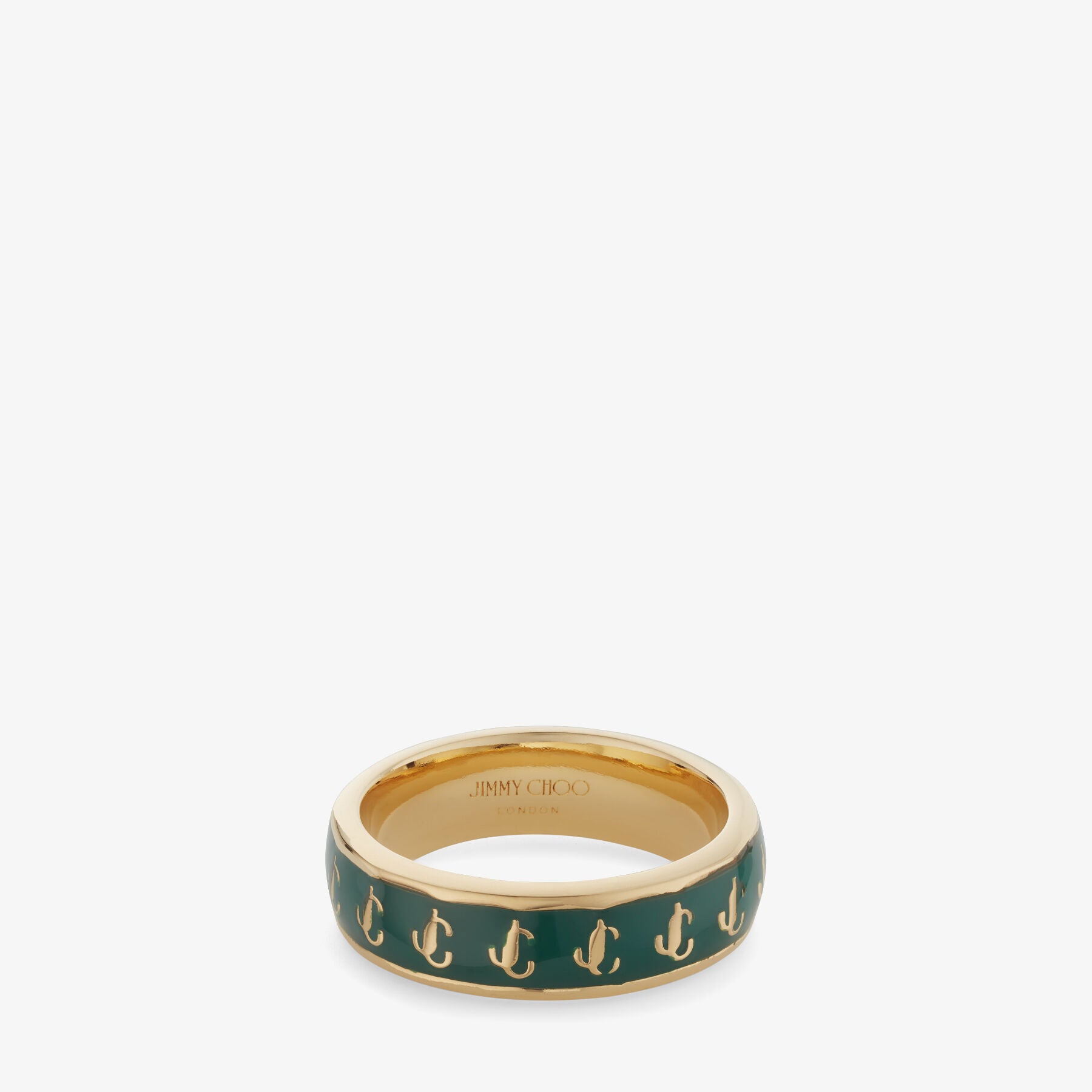 ZNO STOCK 0 / Reco 60 GOLD/EMERALD Rings JC ENAMEL RING