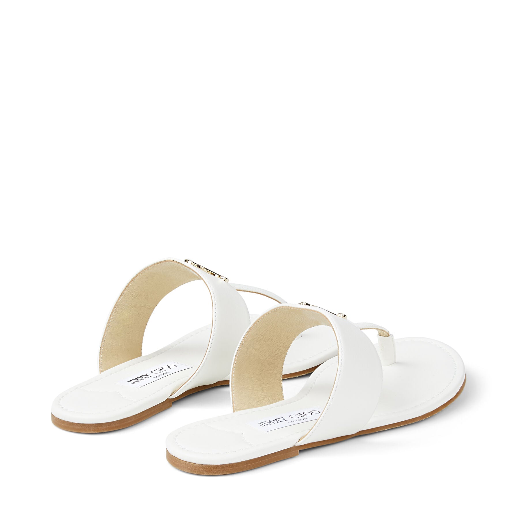 Sandales JC en cuir lisse - Milk