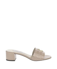 JC 40 Leather Mules - Sand