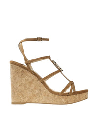 JC 110 wedge sandals in suede - Cuoio