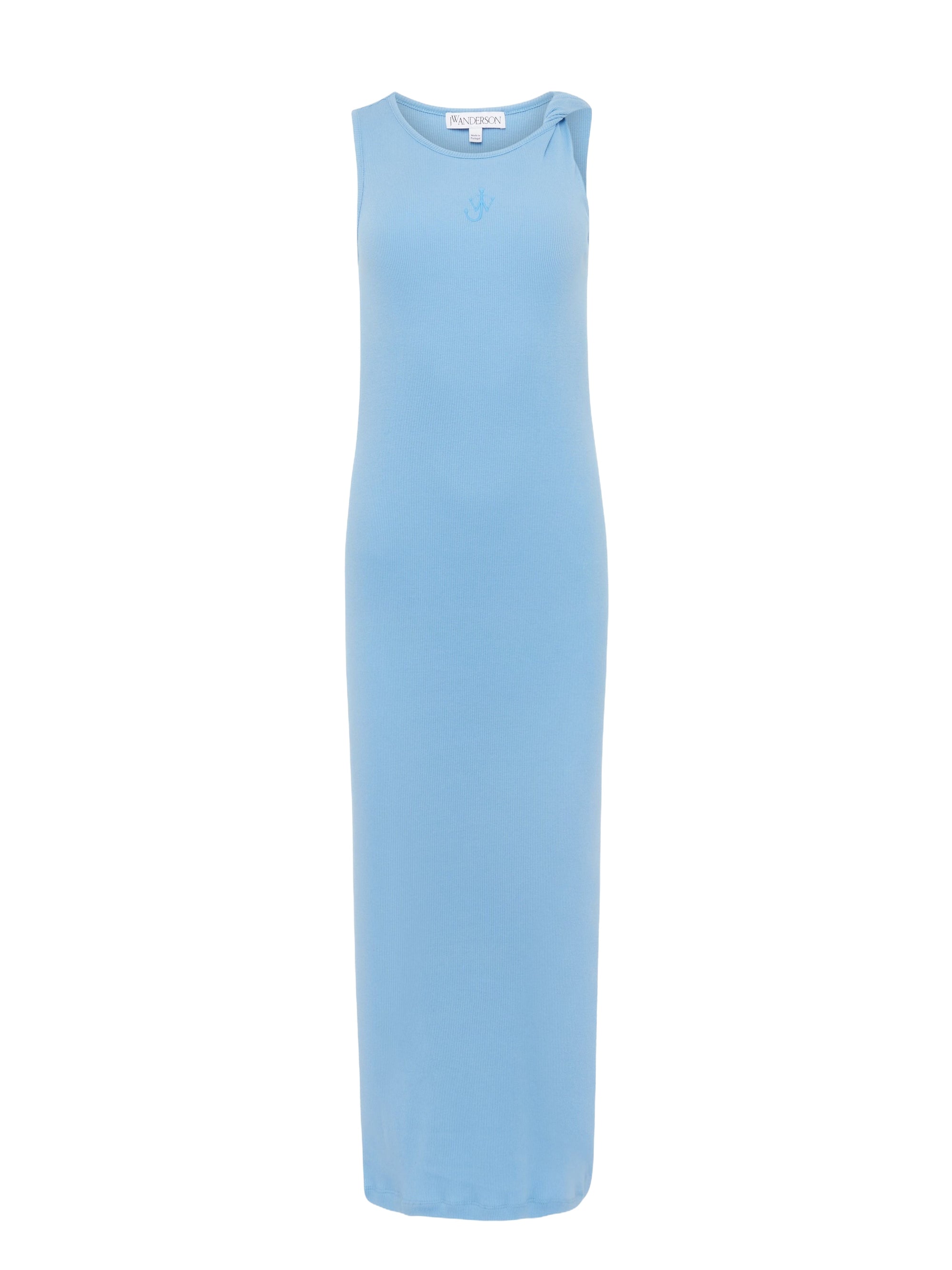 Robe À Bretelles Torsadées Avec Broderie Ancres - Sky Blue