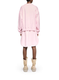 Robe-Sweat À Superpositions - Blush