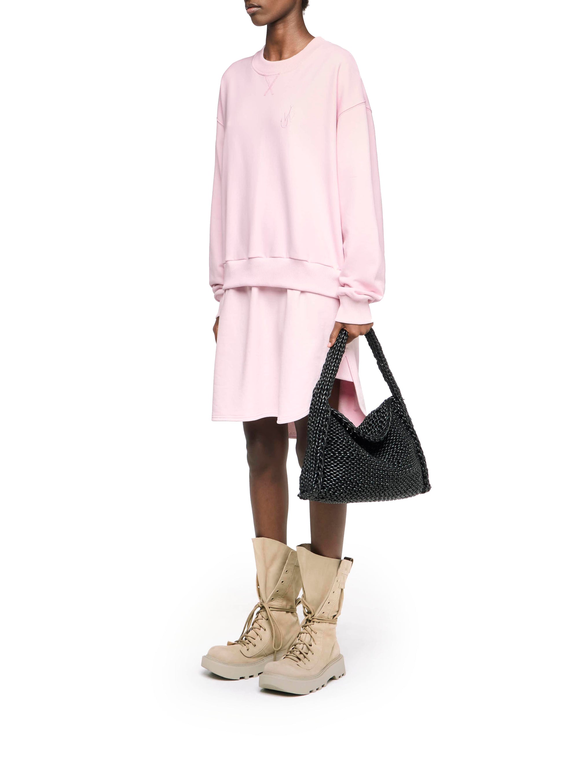 Robe-Sweat À Superpositions - Blush