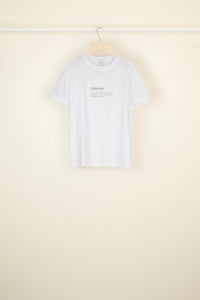 T-shirt Syntony en coton bio - Blanc Syntony