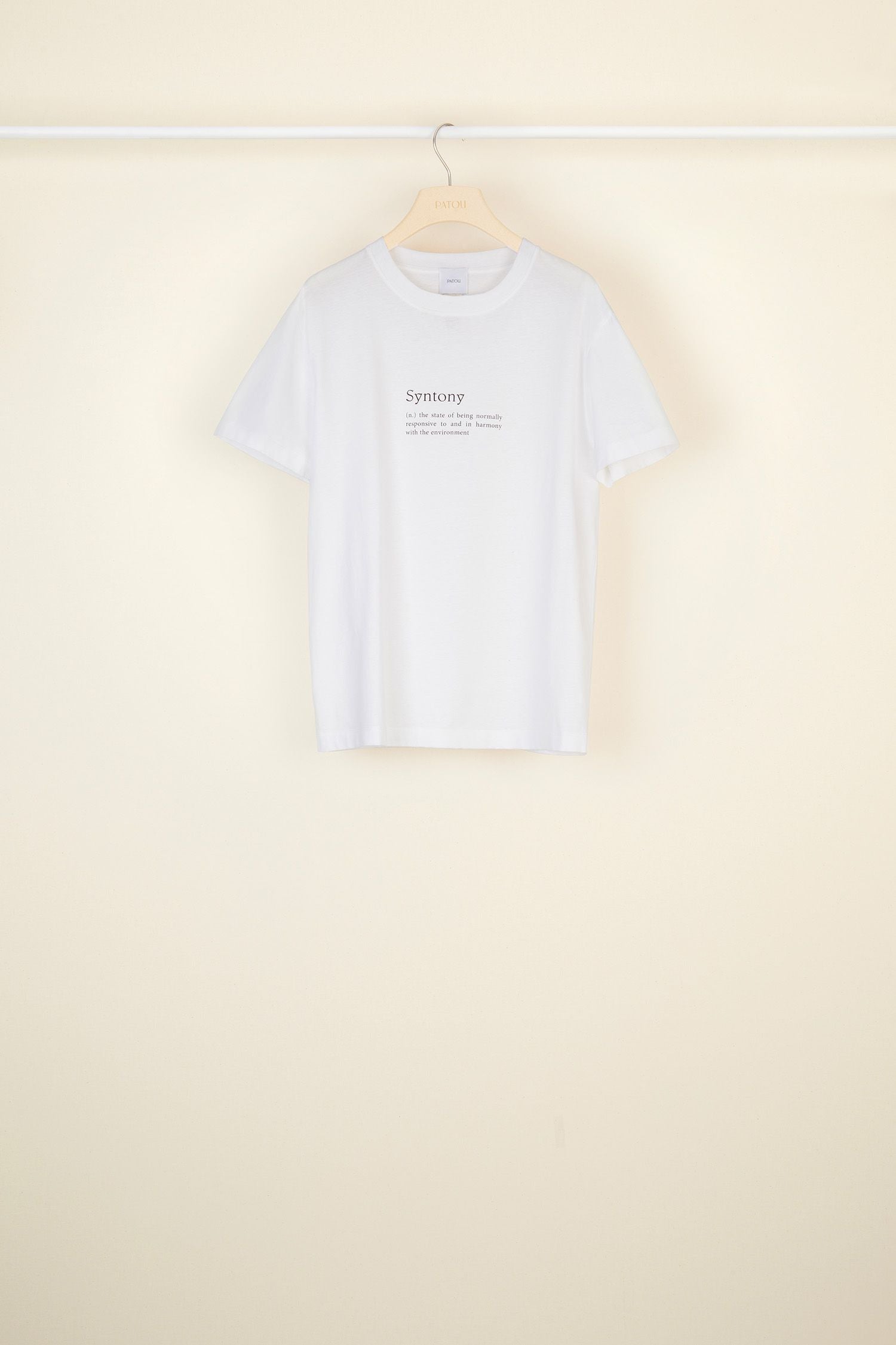 T-shirt Syntony en coton bio - Blanc Syntony