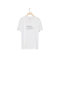T-shirt Alliteration en coton bio
 - Blanc Alliteration