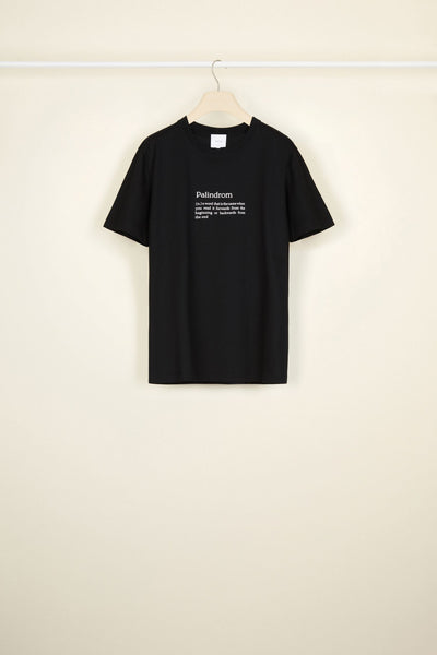 T-shirt Palindrom en coton bio
 - Noir Palindrom