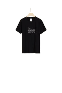 Trope T-shirt in organic cotton
  - Trope black