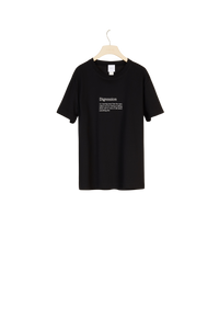 Organic cotton Digression T-shirt - Black Digression