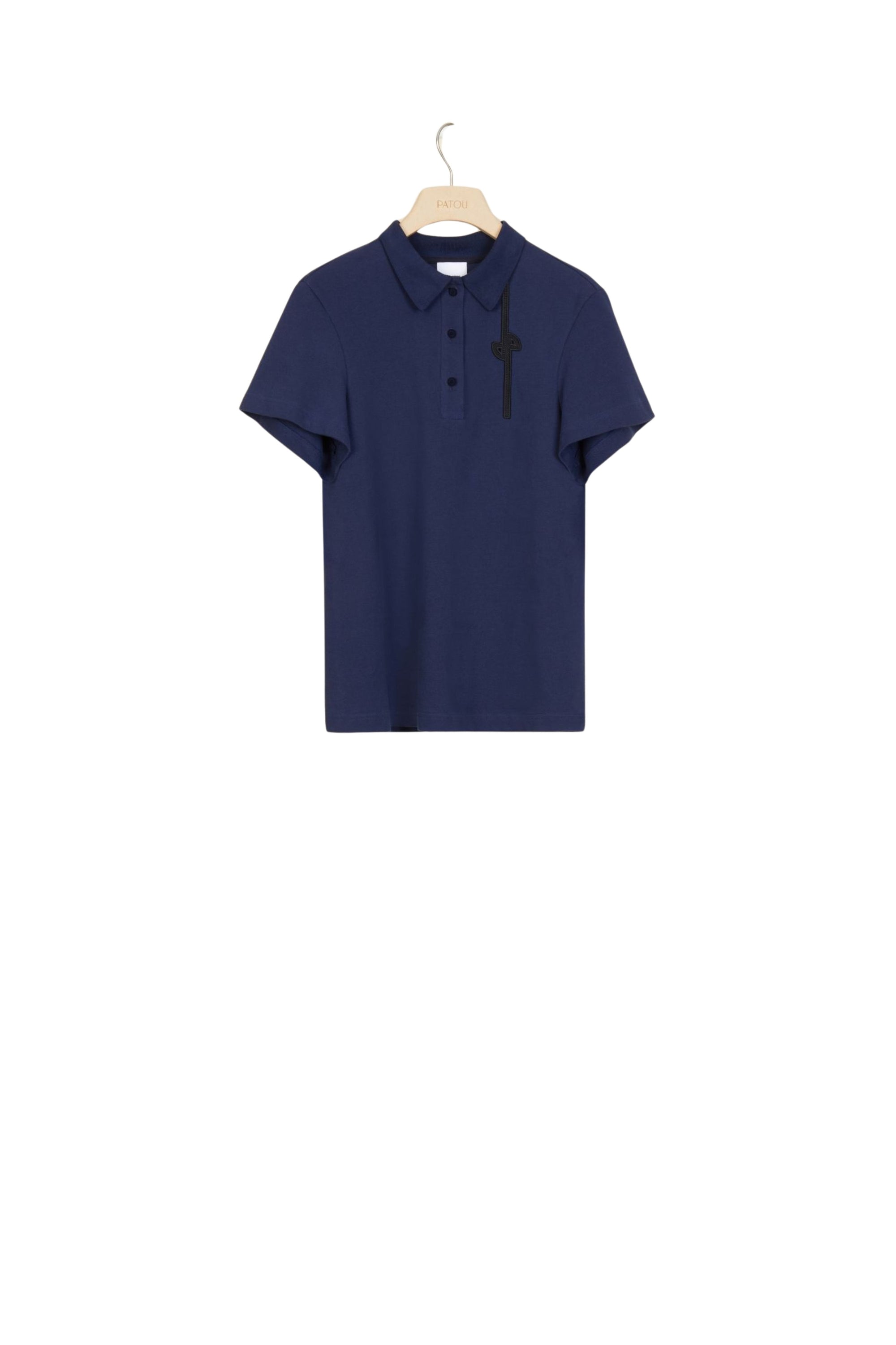Cotton logo polo shirt - Navy