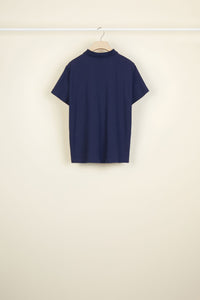 Cotton logo polo shirt - Navy