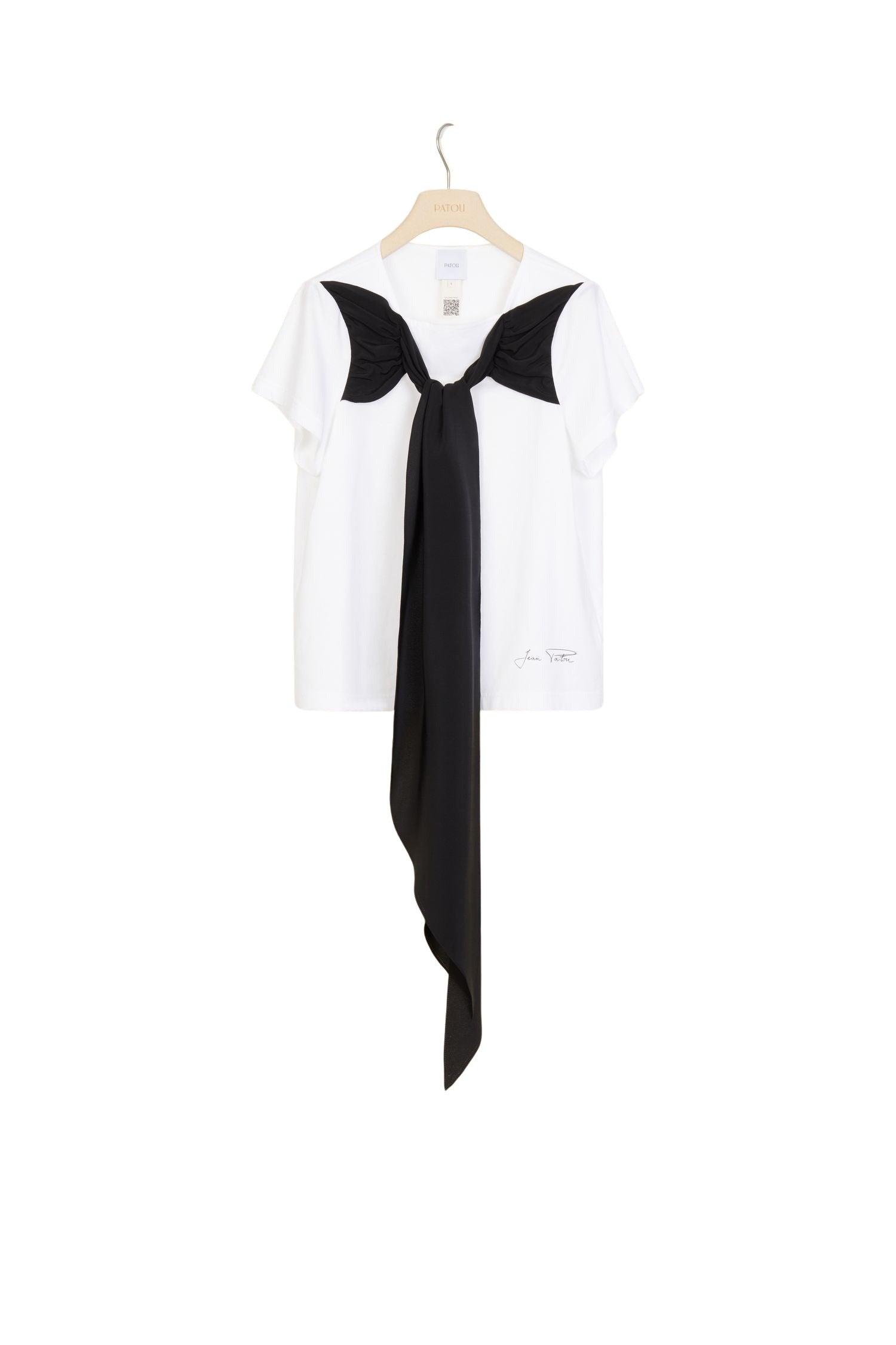 T-shirt à noeud - Noir & Blanc
