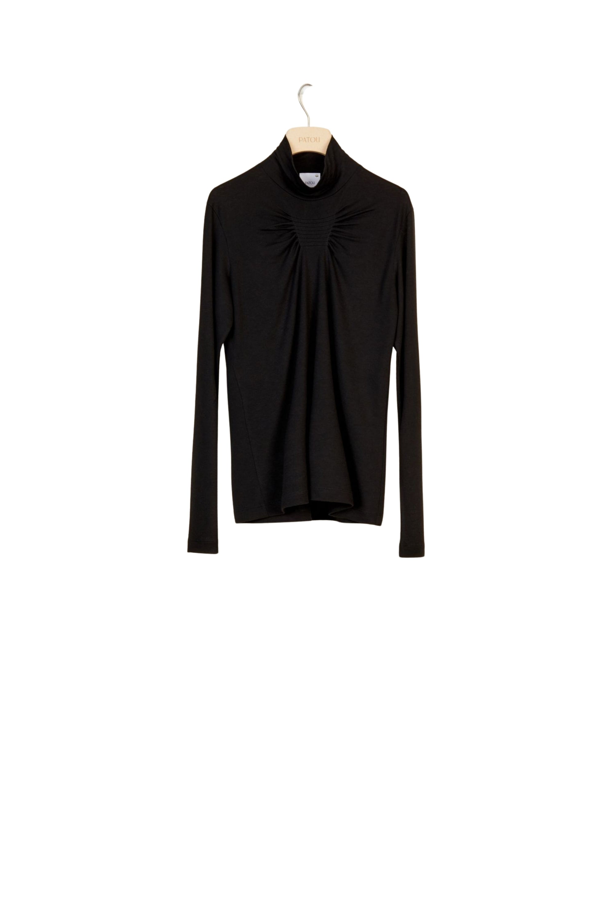 Jersey turtleneck - Black
