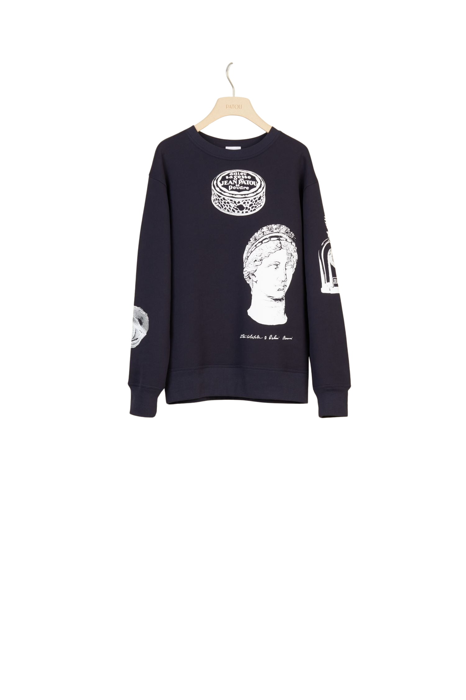 Sweatshirt oversize imprimé - Bleu Marine