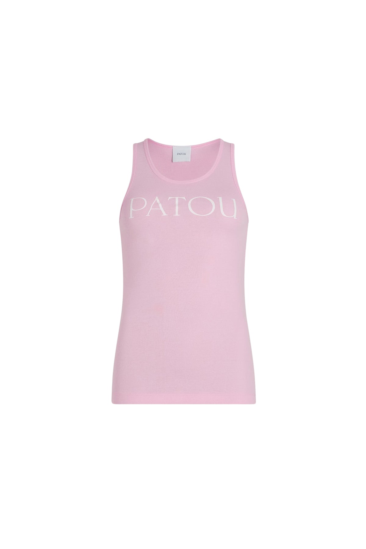 Primrose Pink / Débardeur à logo Patou en coton bio