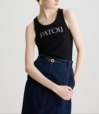 Débardeur Patou en coton - Noir