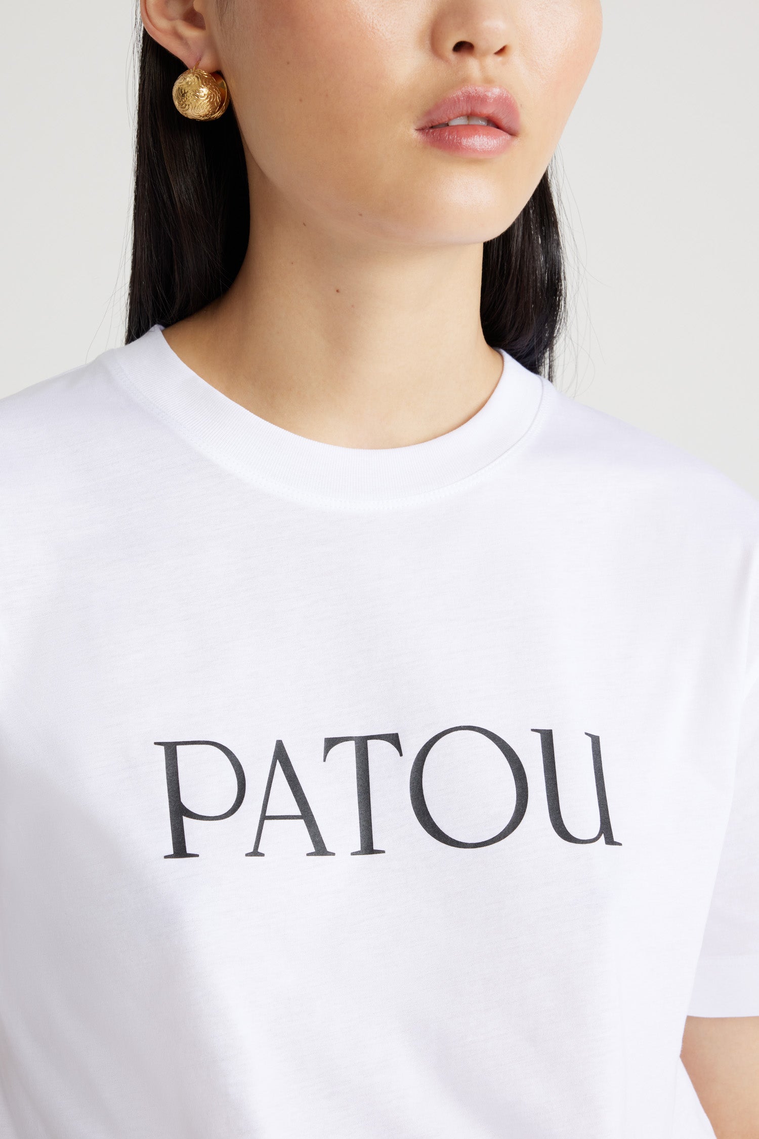 Patou cotton logo T-shirt - Sky Blue