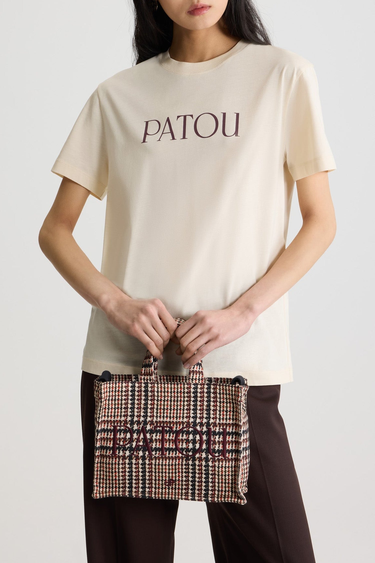 Patou cotton round-neck T-shirt - White