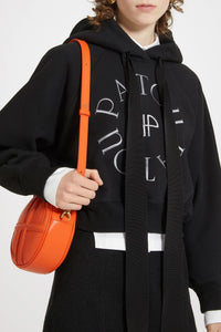 Sweatshirt court à logo médaillon en coton bio
