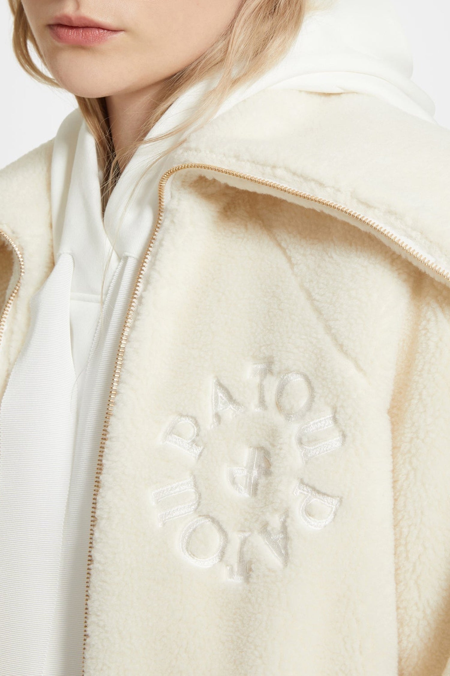 Bomber en faux shearling recyclé