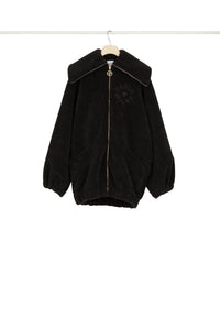 Bomber en faux shearling recyclé